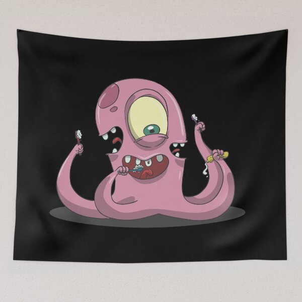 Item preview, Alien teeth brushing designed and sold by Monkey Ful.