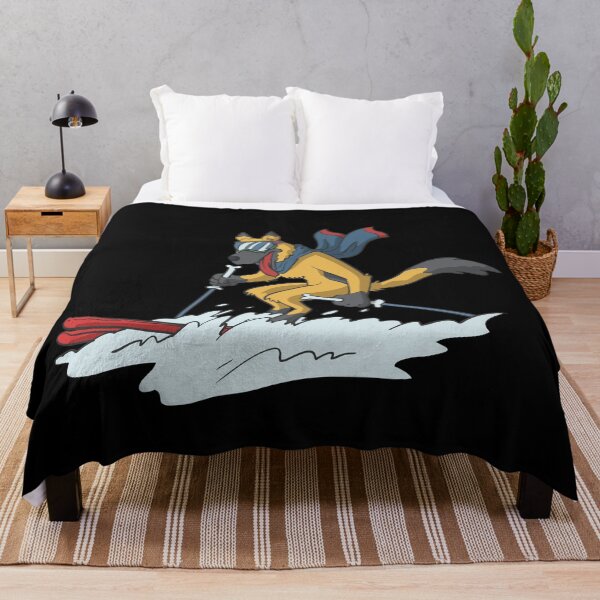 Item preview, German shepherd dog on skis skiing designed and sold by Monkey Ful.