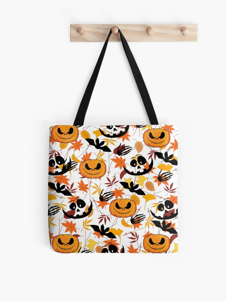 Thumbnail 1 of 2, Tote Bag, Hallowen pumpkin pattern designed and sold by Rondacris.