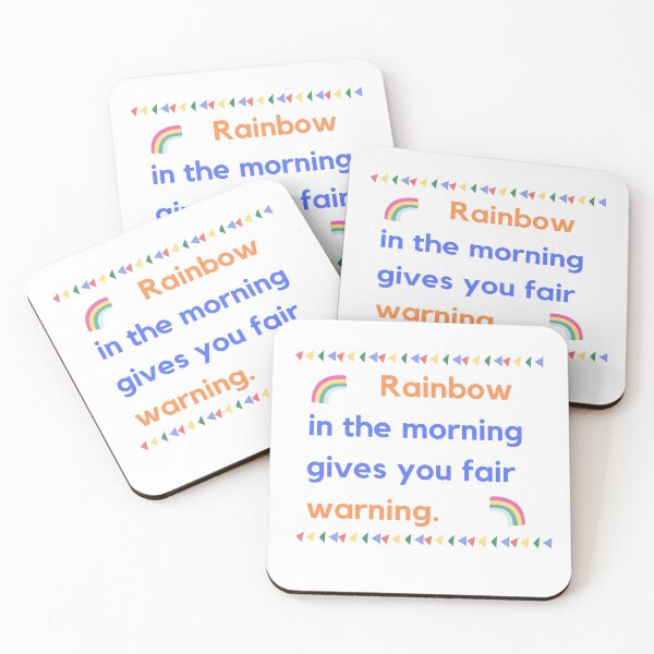 Item preview, Rainbow in the morning gives you fair warning designed and sold by MihaiER.