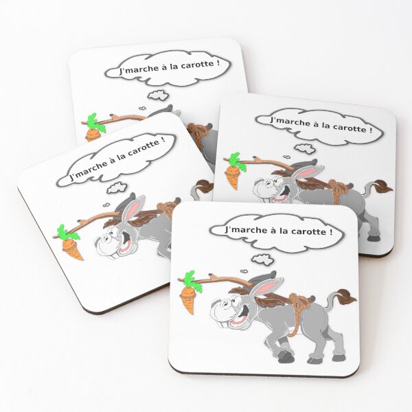 Item preview, The donkey "I walk with the carrot!" designed and sold by rodolphe-a.