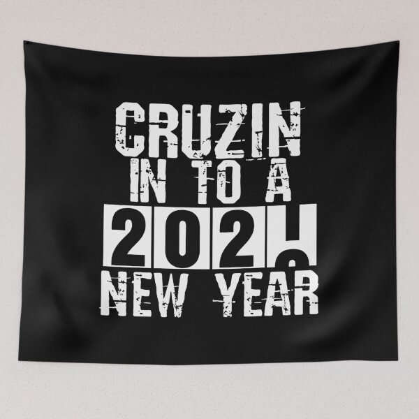 Item preview, 2021 Cruzin in to a New Year Funny designed and sold by CharJens.