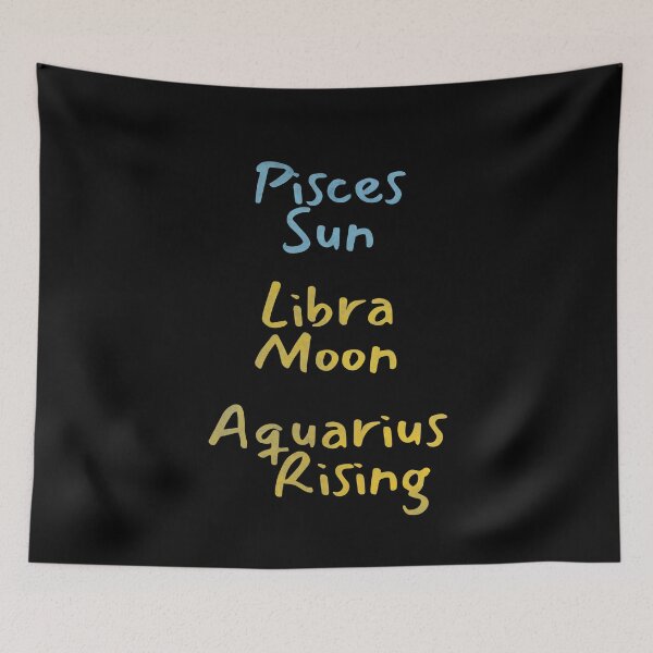 Item preview, Pisces Sun Libra Moon Aquarius Rising Text designed and sold by leomooncreates.