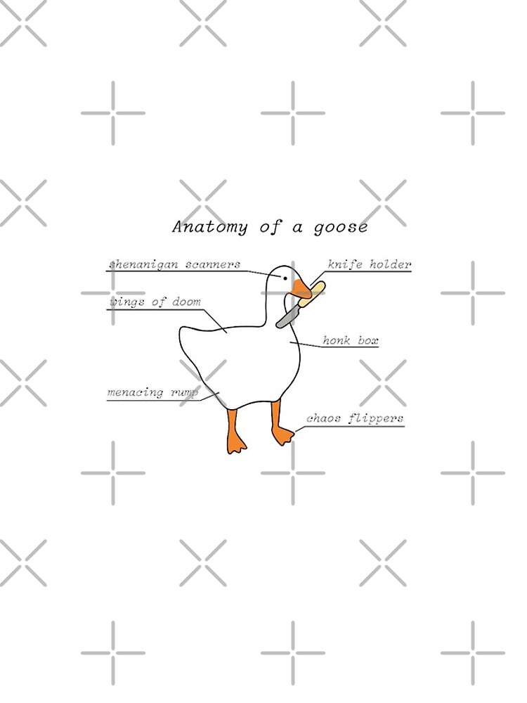 "Anatomy Of A Goose Untitled Goose Game" iPhone Case for Sale by