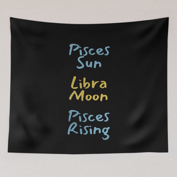 Item preview, Pisces Sun Libra Moon Pisces Rising Text designed and sold by leomooncreates.