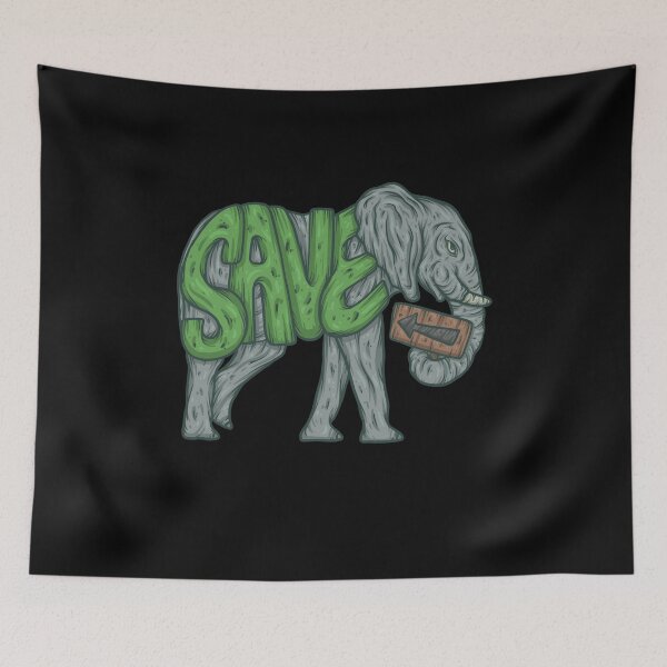 Item preview, Elephant Save Species Protection Nature Conservation Elephants designed and sold by DoSt-997.