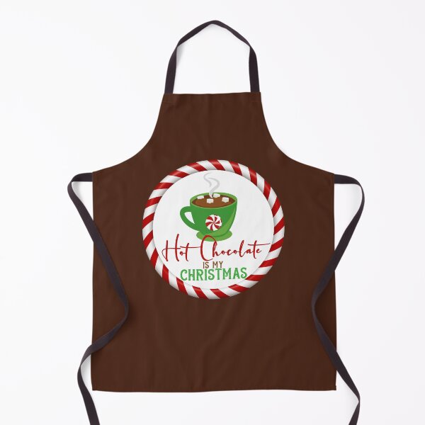 Item preview, Hot Chocolate Is My Christmas - Brown Background designed and sold by PawsitiveMum.
