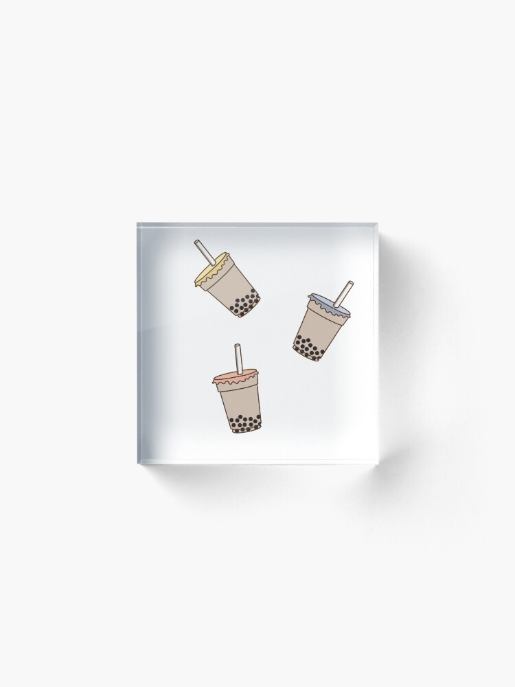 Imagen 2 de 5, Bloque acrílico con la obra Bubble Tea / Boba Tea, diseñada y vendida por 216979.