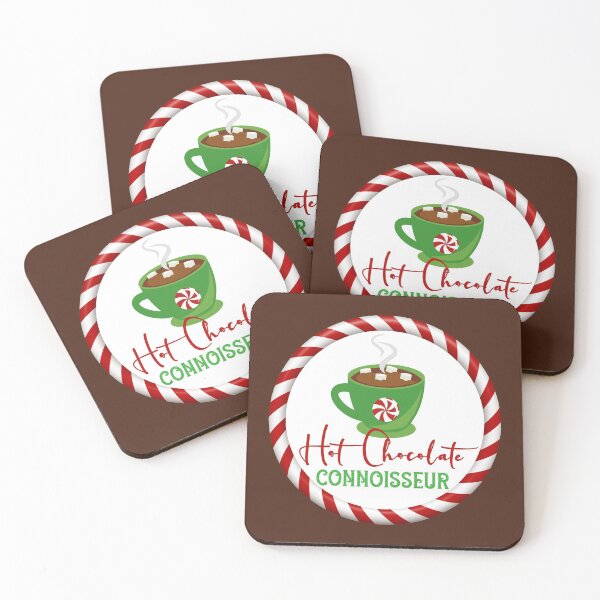 Item preview, Hot Chocolate Connoisseur - Chocolate Brown Background designed and sold by PawsitiveMum.