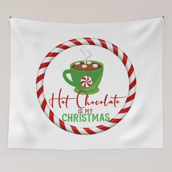 Item preview, Hot Chocolate Is My Christmas - White Background designed and sold by PawsitiveMum.