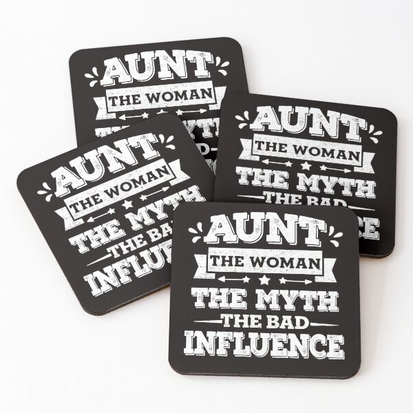 Item preview, Funny Vintage retro Aunt The Woman The Myth The Bad Influence aunty gift  designed and sold by Majesticoo.