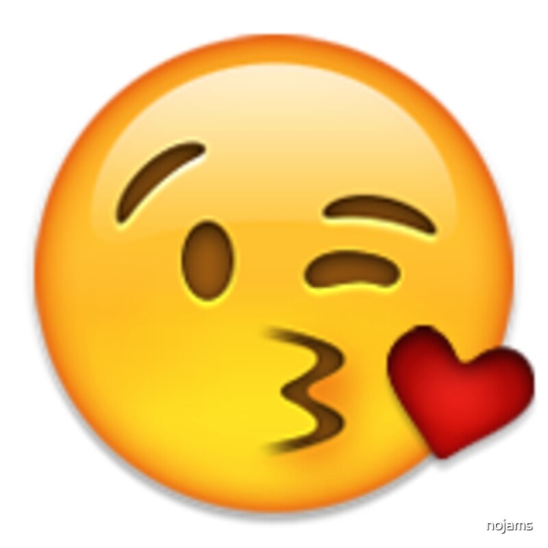 "Kiss Emoji" by nojams Redbubble