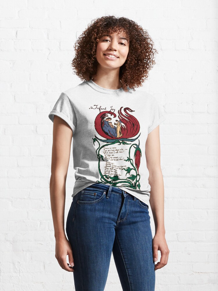 Alternate view of Adaptation of William Blake's "Infant Joy" Classic T-Shirt