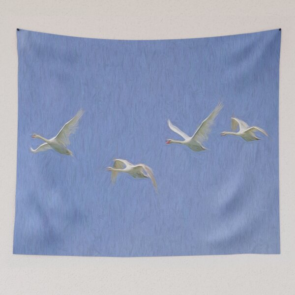 Item preview, Flying Swans Art Panorama  designed and sold by Londonimages.