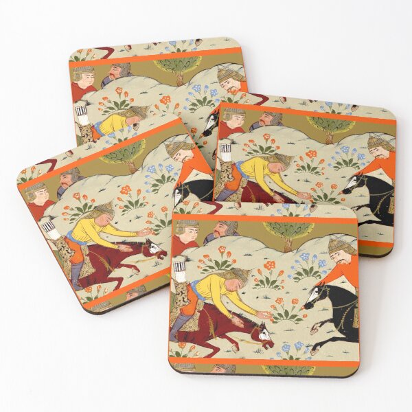 Item preview, two men on horses designed and sold by LBehrendtDesign.