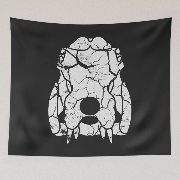 Item preview, Worn Hippo Skull designed and sold by SpitsPixels.