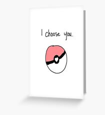 "Ich wähle dich" Valentine Grußkarte