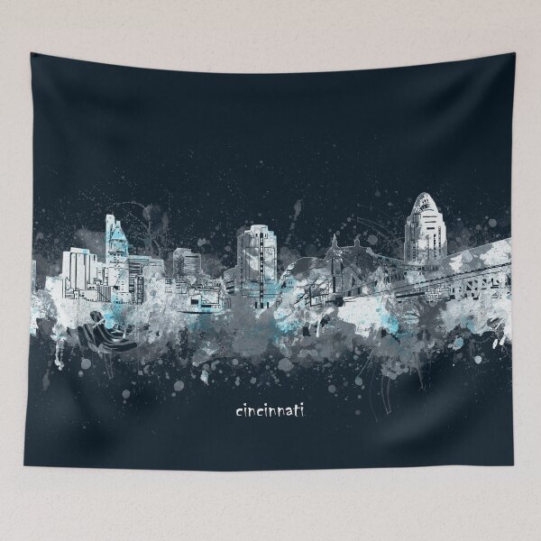 Item preview, cincinnati skyline designed and sold by BekimART2.