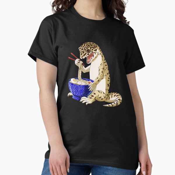 Item preview, Leopard Gecko eats Japanese Ramen Noodles designed and sold by UpYourSelf.