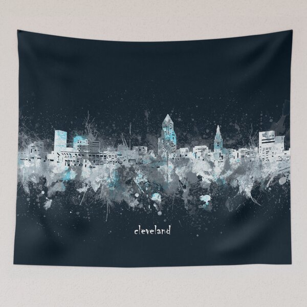 Item preview, cleveland skyline designed and sold by BekimART2.
