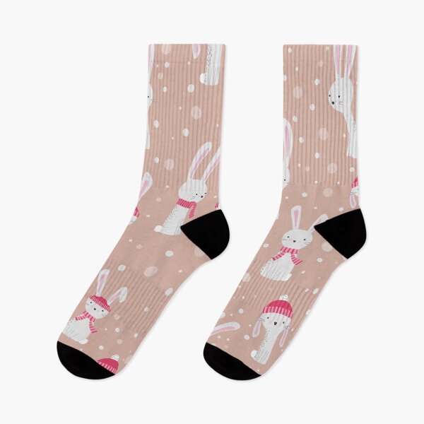 Item preview, Cute Bunnies in the Snowfall designed and sold by space-kitten.