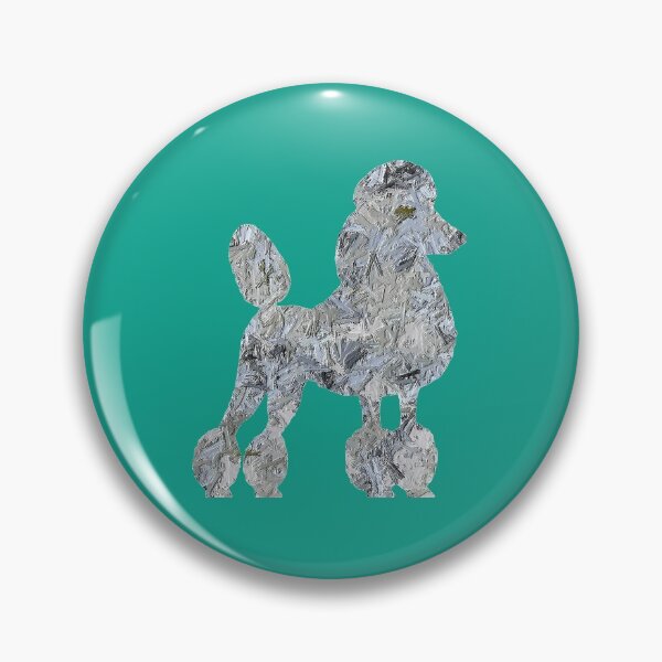 Item preview, Silver-Grey painted poodle  designed and sold by ThePoodleandCo.