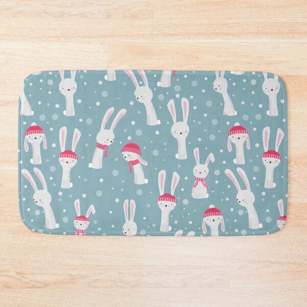 Item preview, Cute Bunnies in the Snowfall designed and sold by space-kitten.