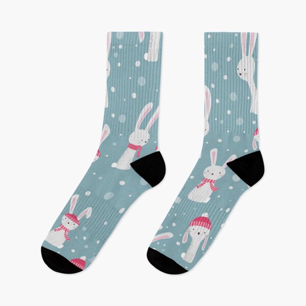Item preview, Cute Bunnies in the Snowfall designed and sold by space-kitten.