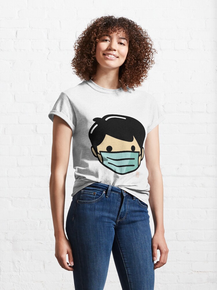 Alternate view of Wearing Mask Covid19 Classic T-Shirt