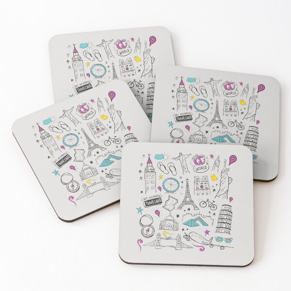 Item preview, travel get inspired travelling hand drawn designed and sold by missmarylin.