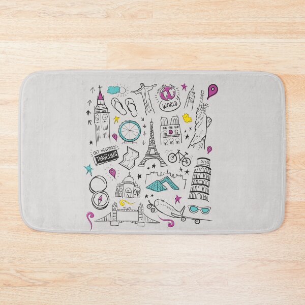 Item preview, travel get inspired travelling hand drawn designed and sold by missmarylin.
