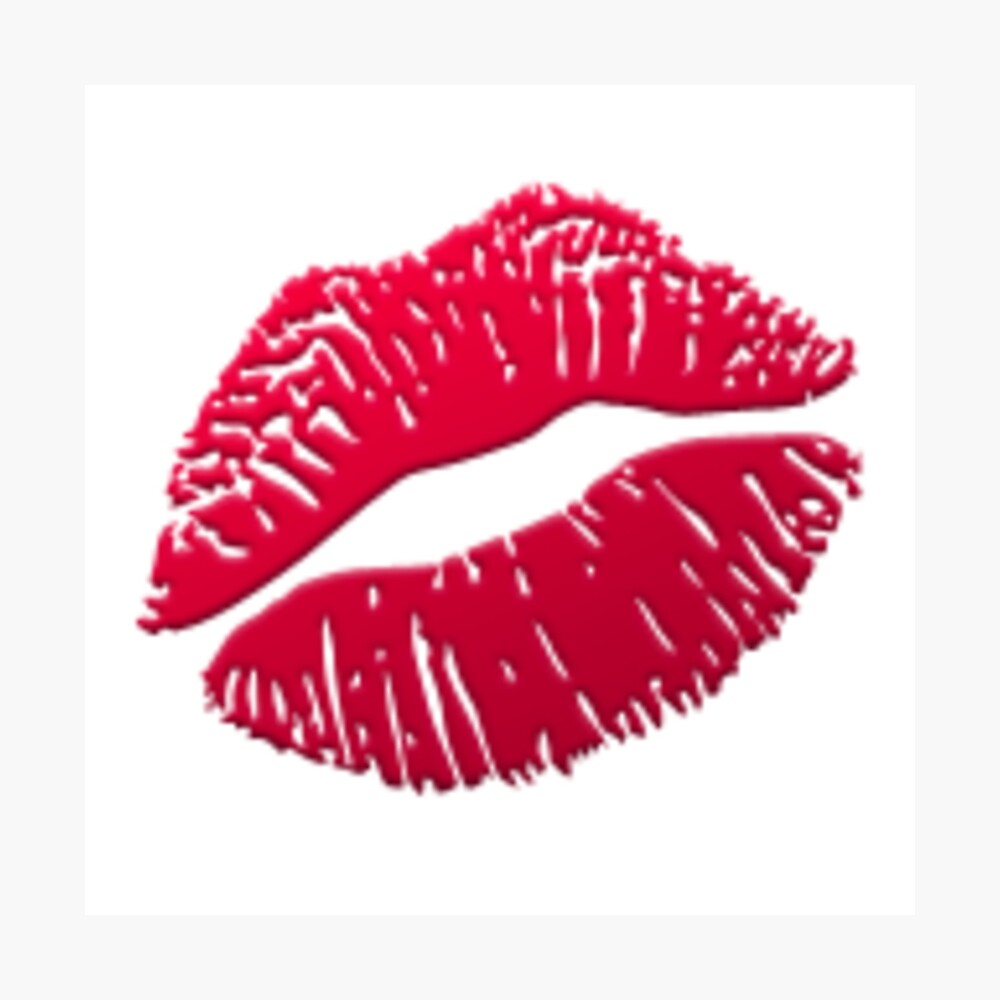 Lámina fotográfica «Labios / Kiss Emoji» de nojams | Redbubble