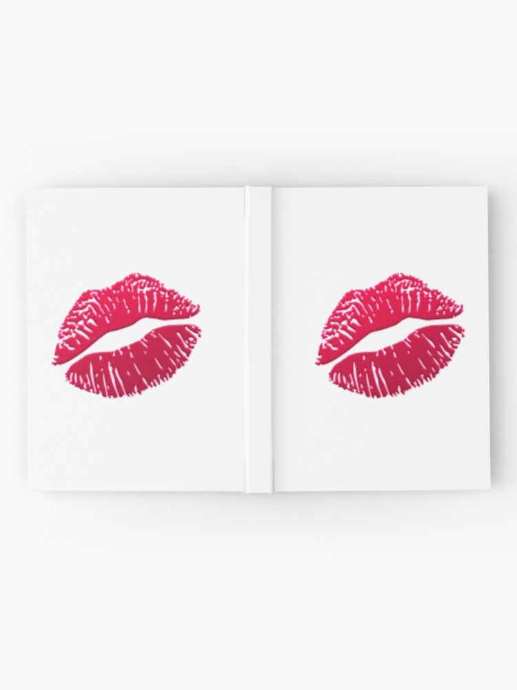 Lips Kiss Emoji Hardcover Journal For Sale By Nojams Redbubble