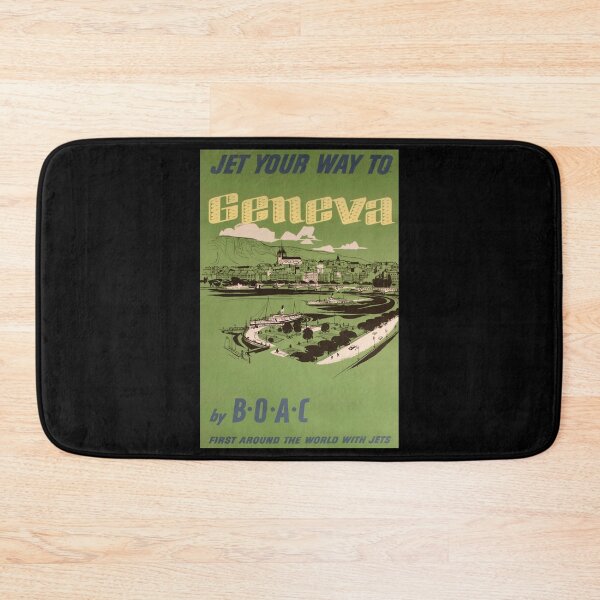 Item preview, retro classic Geneva poster designed and sold by CorasPosters.