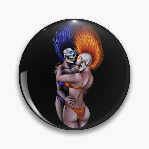 Aperçu de l'œuvre Babes bikini tête de mort créée et vendue par pyrocumulus.