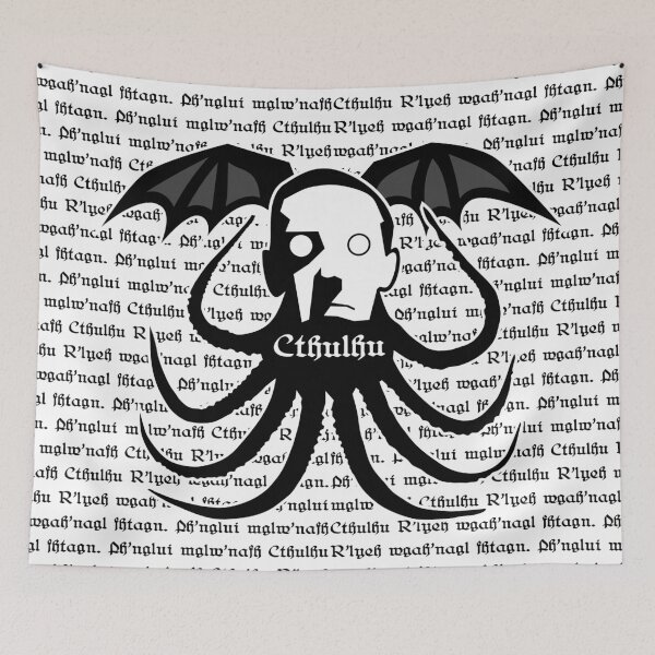 Item preview, Cthulhu Logo on Text Background designed and sold by MaesterAemon.