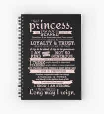 I Am a Princess (version 2) Spiral Notebook