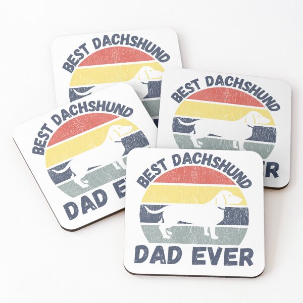 Item preview, Best DACHSHUND dad ever quote Funny DACHSHUND saying designed and sold by OneTimeEngineer.