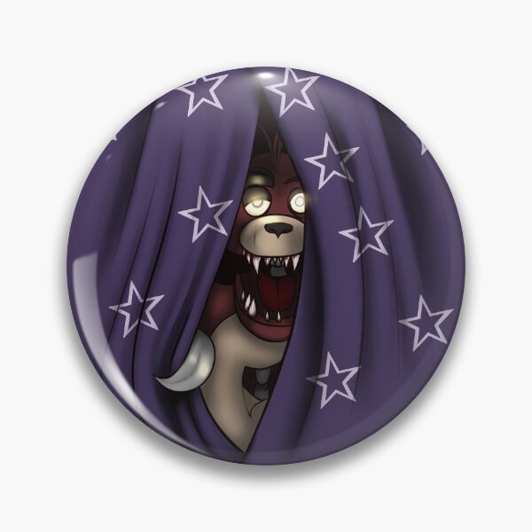 Item preview, Peeking Foxy (with curtain stars) designed and sold by pyrocumulus.