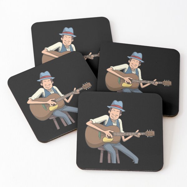 Item preview, Acoustic Western guitarist with guitar designed and sold by Monkey Ful.