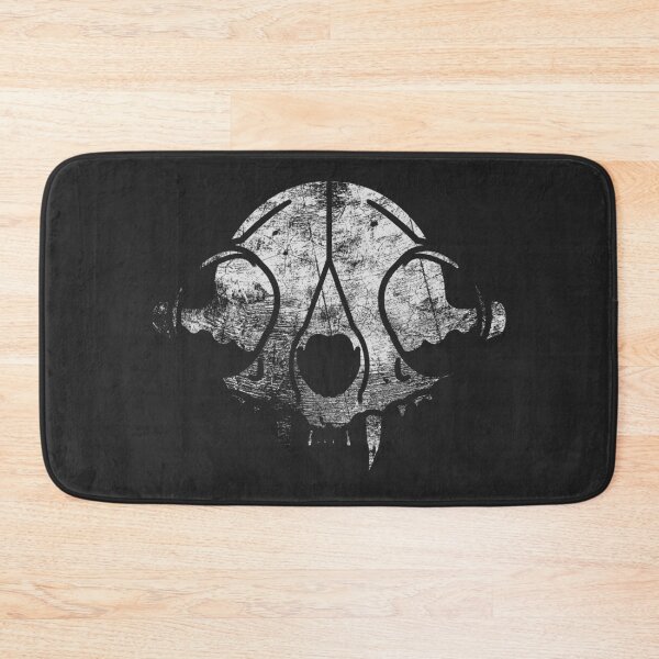 Item preview, Worn Cat Skull designed and sold by SpitsPixels.