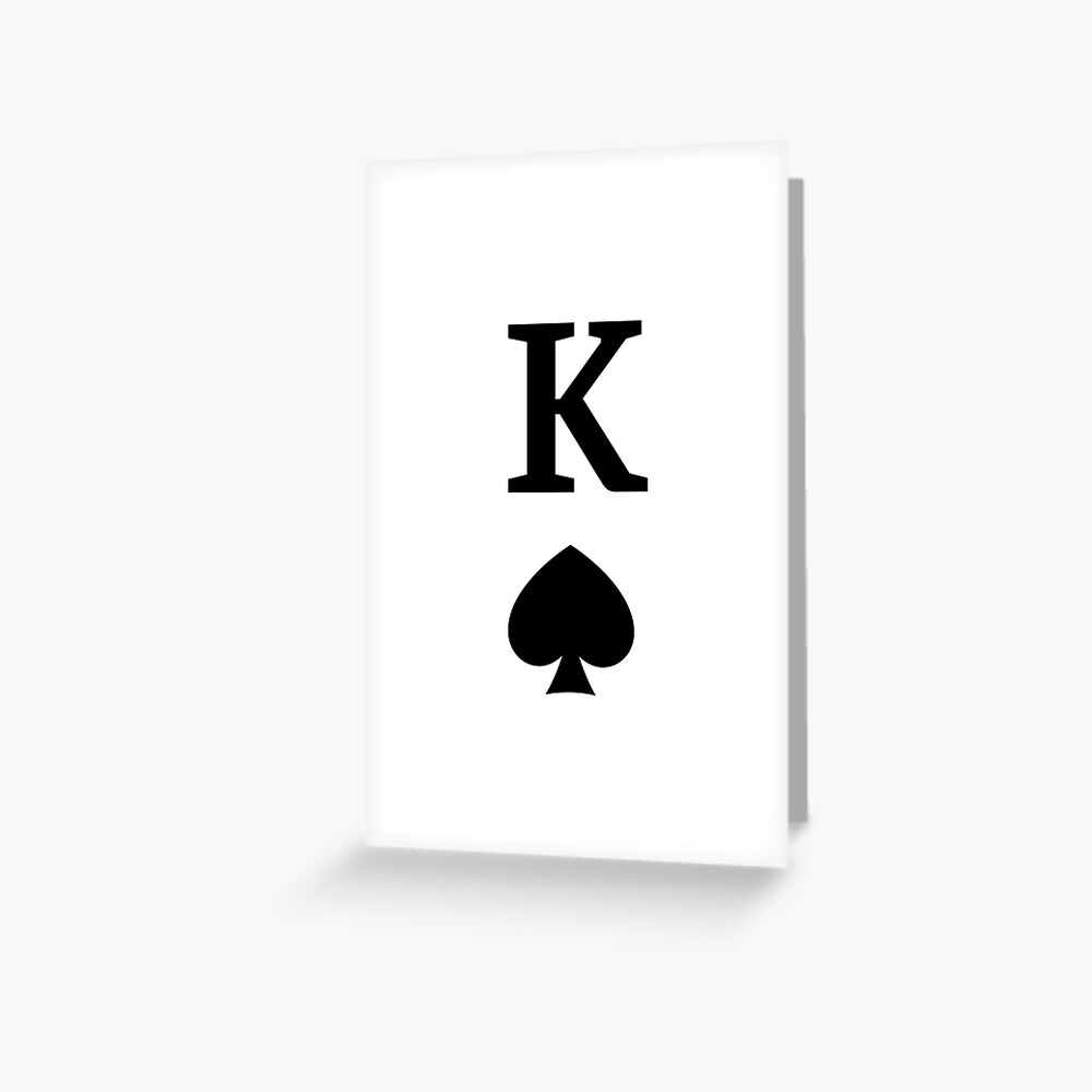 king-of-spades-card-black-greeting-card-for-sale-by-texto-redbubble