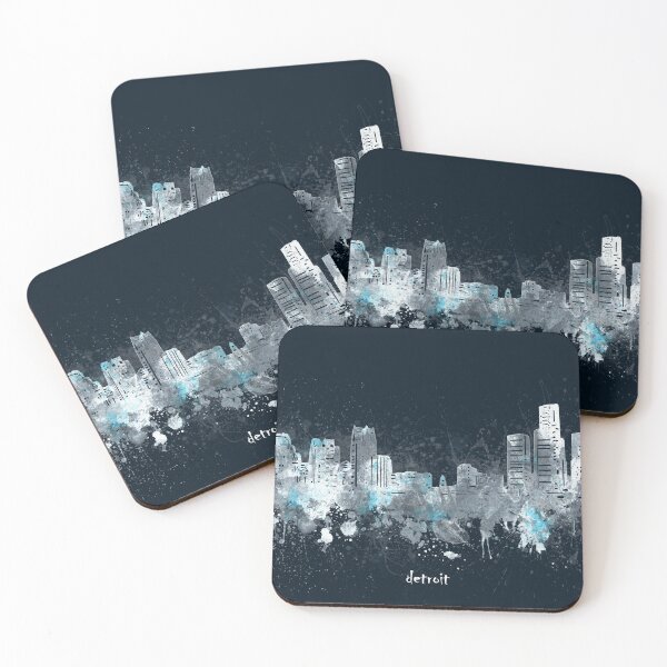 Item preview, detroit skyline designed and sold by BekimART2.