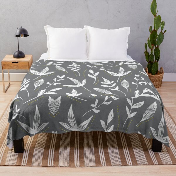 Item preview, A White Leaves Pattern designed and sold by The Merch.