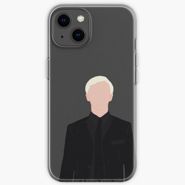 Draco Malfoy schwarzer Anzug Maskenaufkleber iPhone Flexible Hülle