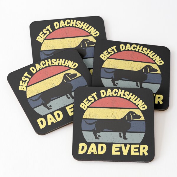 Item preview, Best DACHSHUND dad ever quote Funny DACHSHUND saying designed and sold by OneTimeEngineer.