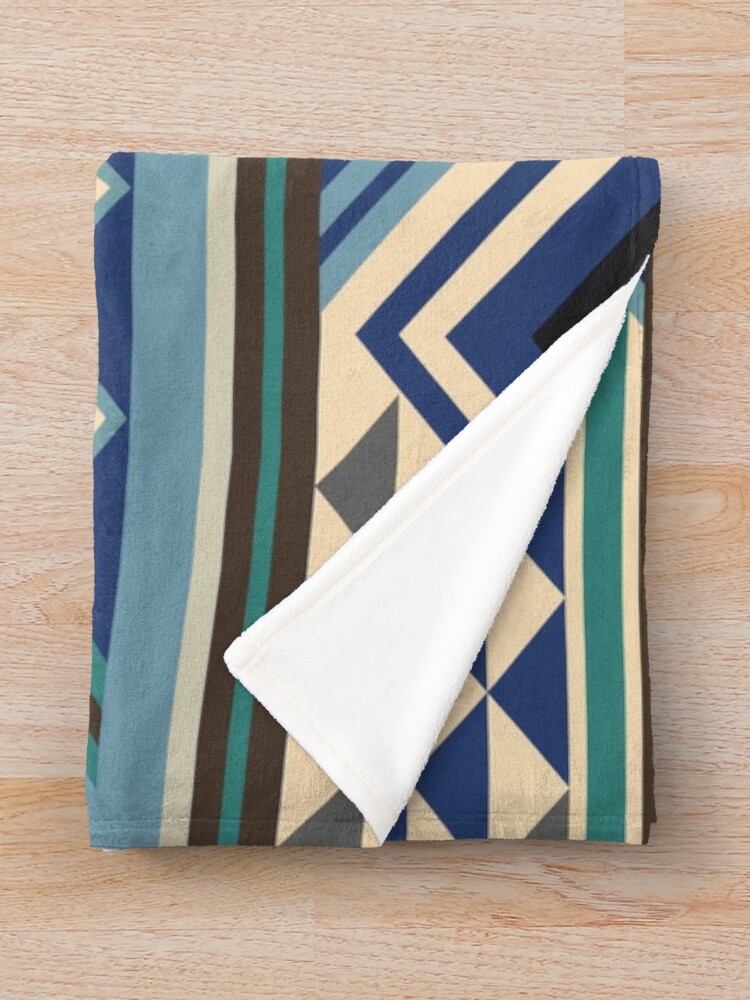 "Navajo Blue Pattern " Throw Blanket for Sale by GilDesings Redbubble