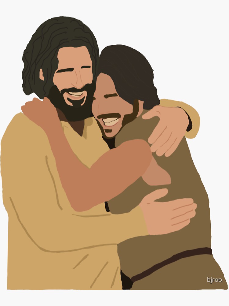"The Chosen Simon and Jesus" Sticker for Sale by bjroo Redbubble