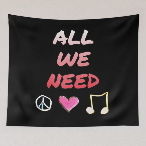 Item preview, All We Need Is Peace Love And Music designed and sold by Gordon Nelson.