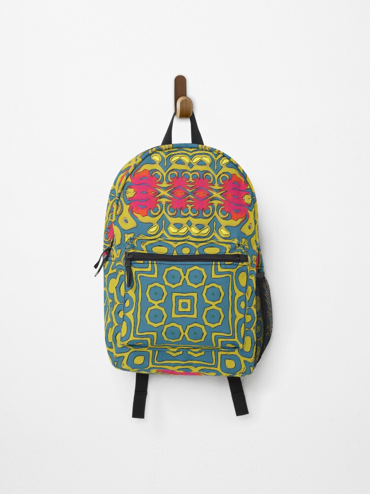 Thumbnail 1 of 3, Backpack, Colorful Aztec inspired Pattern  designed and sold by BubbleCrumbs.
